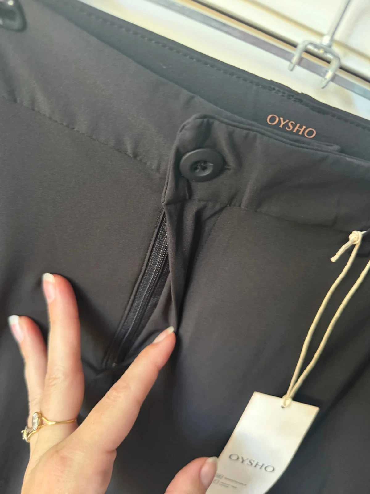 Black straight pants Oysho Size 42/XL – photo 6